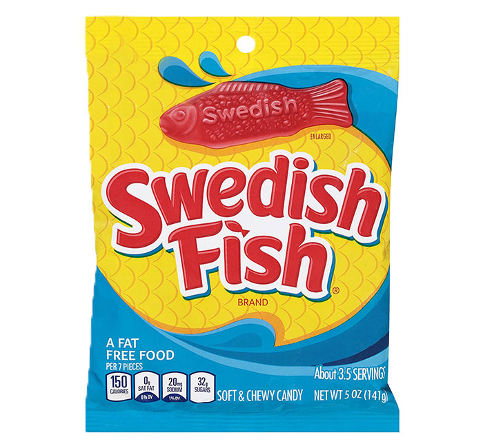 SWEDISH FISH PEG BAG - RED