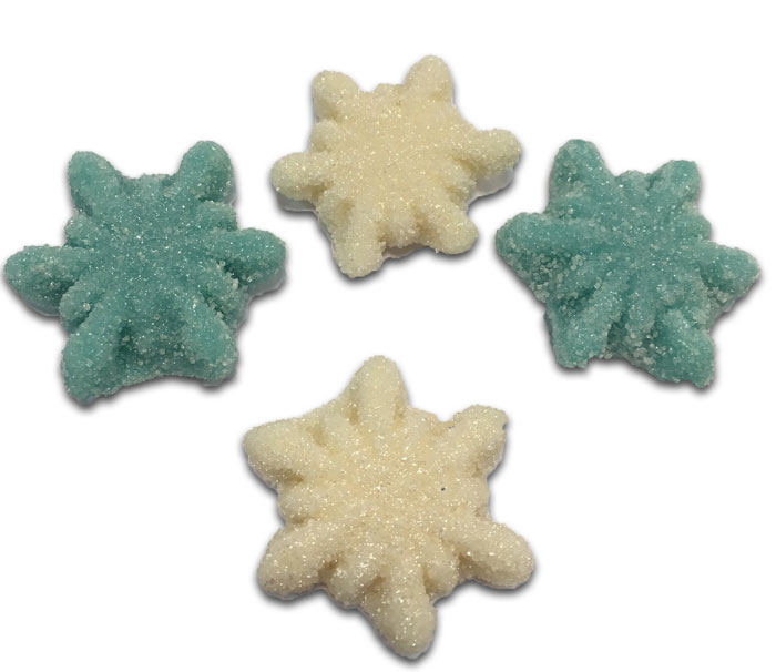 Vidal Gummi Glitter Snowflakes – Half Nuts