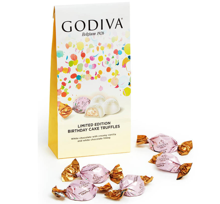 GODIVA CHOCOLATE TRUFFLES 12 PC BIRTHDAY CAKE