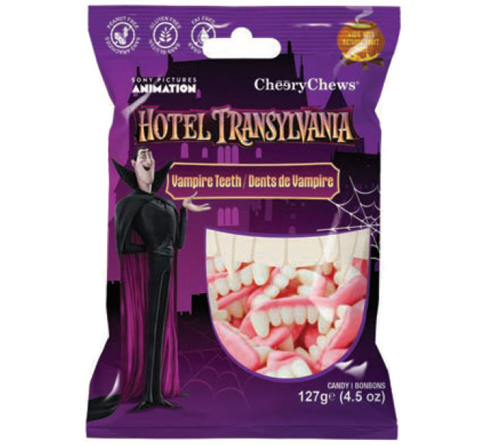 HOTEL TRANSYLVANIA 4 GUMMY VAMPIRE TEETH PEG BAG (STRAW)