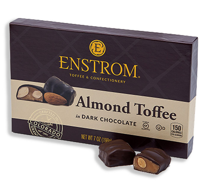 ENSTROM ALMOND TOFFEE BOX GIFT DARK