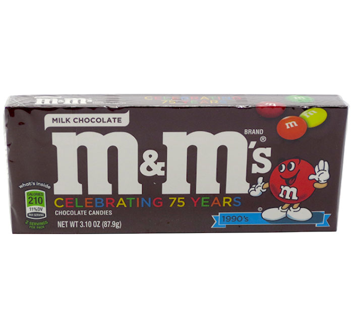 M&M'S Peanut Milk Chocolate Candy Theater Box, 3.1 oz Box