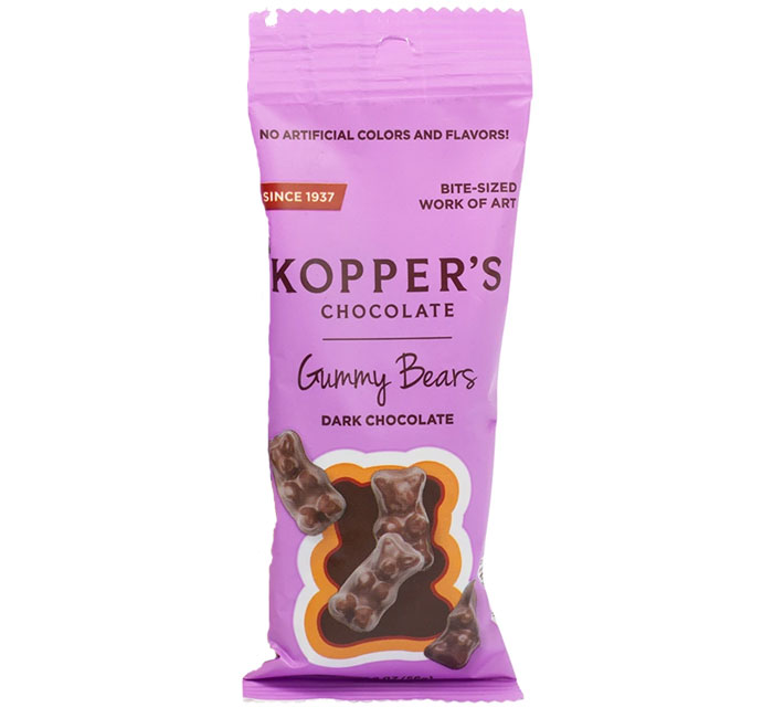 KOPPERS GRAB & GO - GUMMY BEARS DARK CHOCOLATE