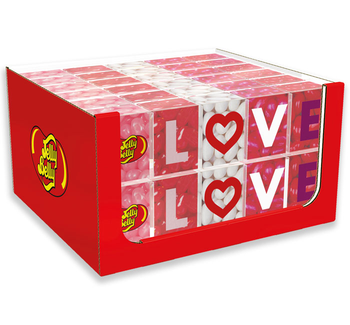 Jelly Belly LOVE 4 oz Clear Gift Box