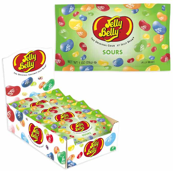 JELLY BELLY BAG - JELLY BELLY SOURS IN DISPLAY
