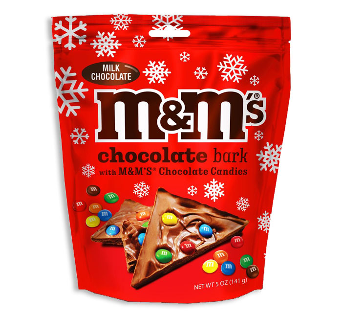 MILK CHOCOLATE BARK WITH M&MS - PEG BAG