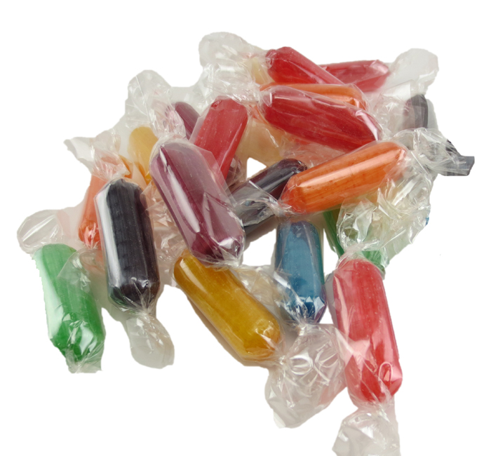 HARD CANDY ASSORTED RODS BULK