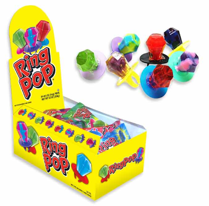 Ring Pop Individually Wrapped CHERRY/WATERMELON Flavors- BULK CANDY- 12  COUNT | eBay
